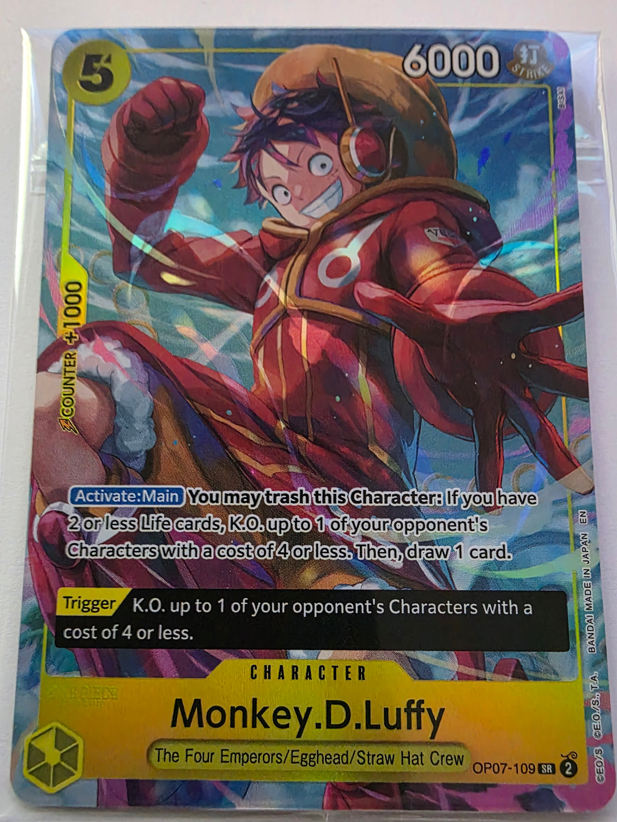 Monkey.D.Luffy OP07-109 Parallel SR – 500 Years in the Future – One Piece Card Game