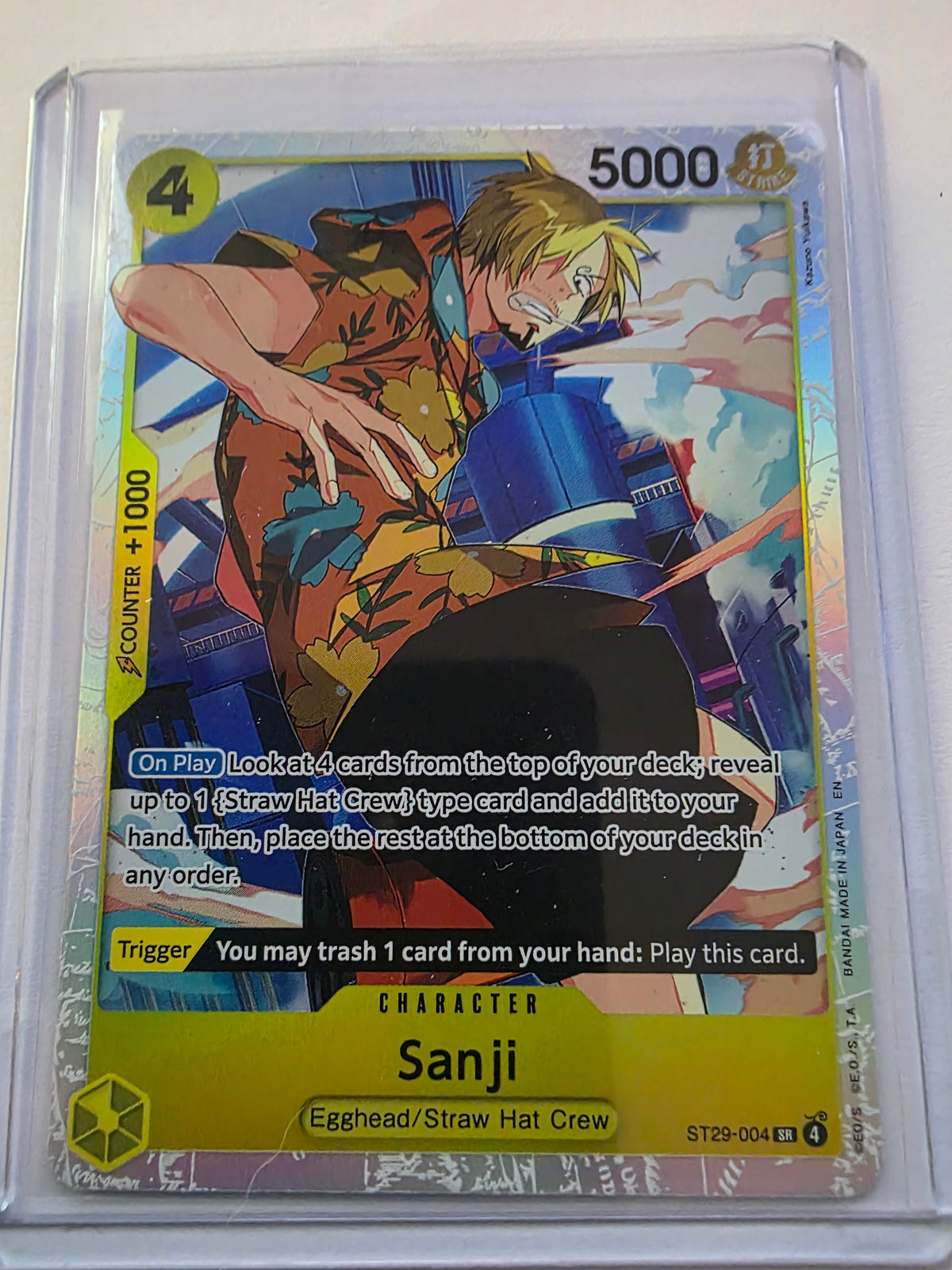 Sanji ST29-004 Full Art Parallel SR – Starter Deck 29: Egghead – One Piece Card Game