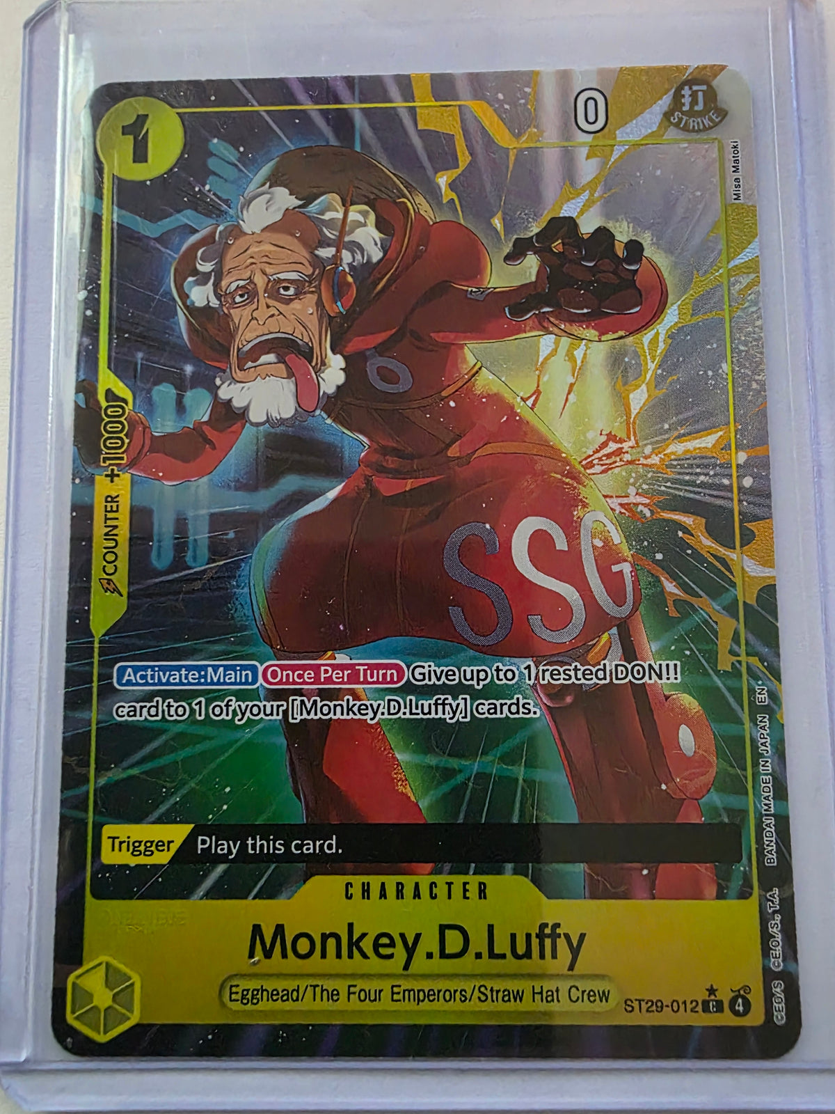 Monkey.D.Luffy ST29-012 Full Art Parallel C – Starter Deck 29: Egghead – One Piece Card Game