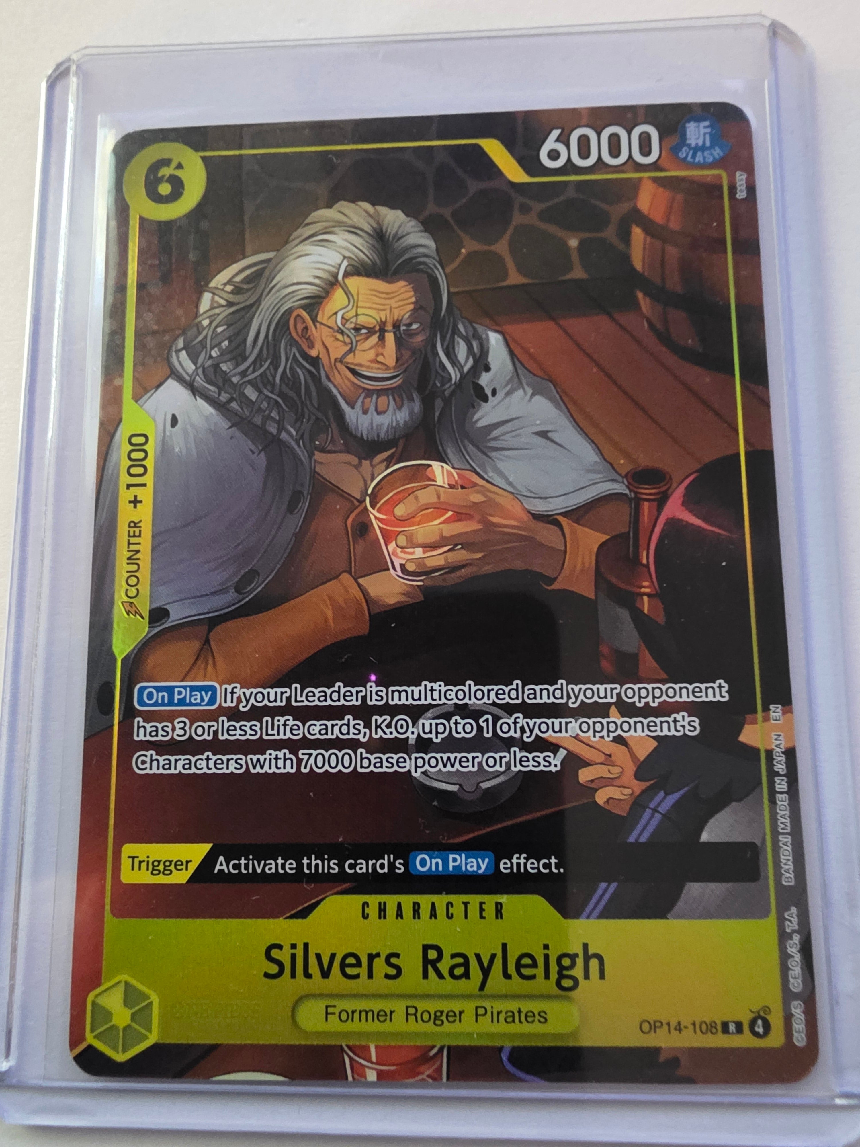 Silvers Rayleigh OP14-108 R – The Azure Sea’s Seven – One Piece Card Game