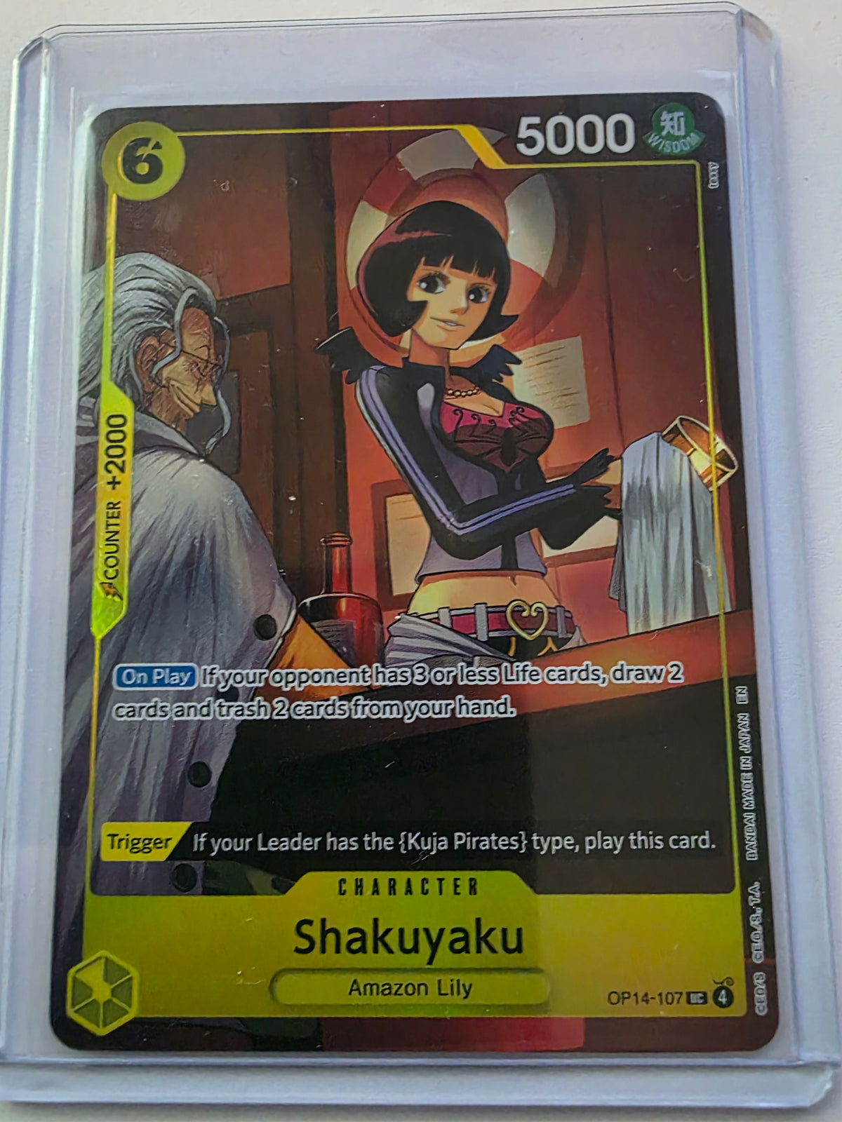 Shakuyaku OP14-107 Uncommon – The Azure Sea’s Seven – One Piece Card Game
