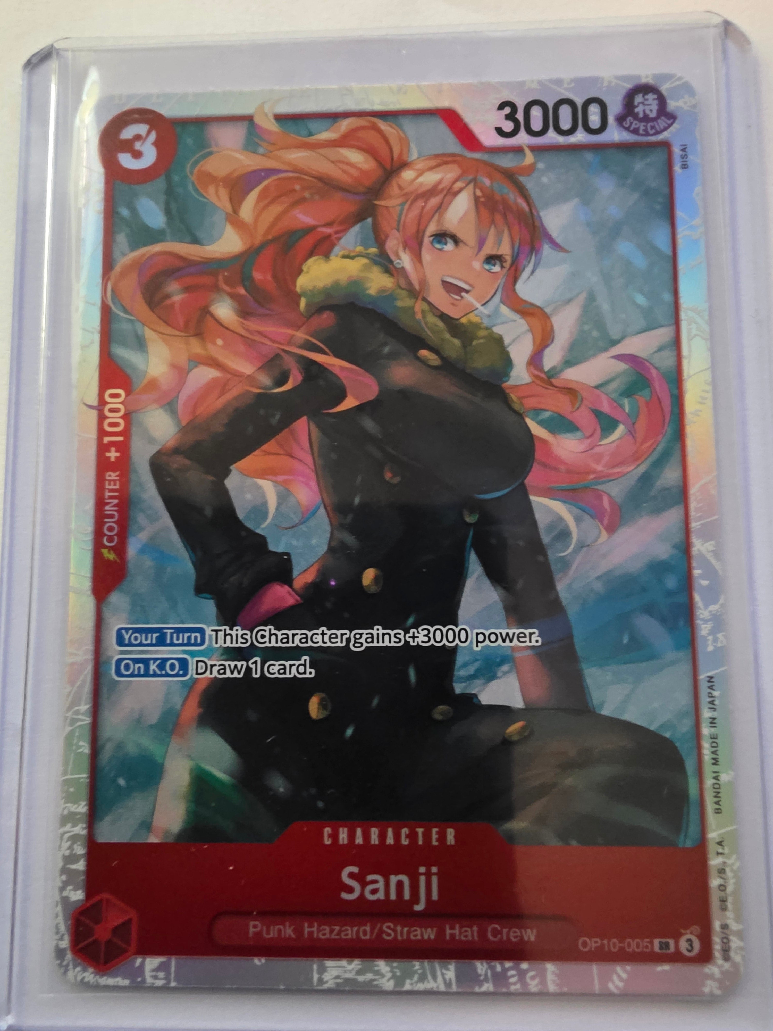 Sanji OP10-005 Alternate Art Parallel SR Foil – Royal Blood