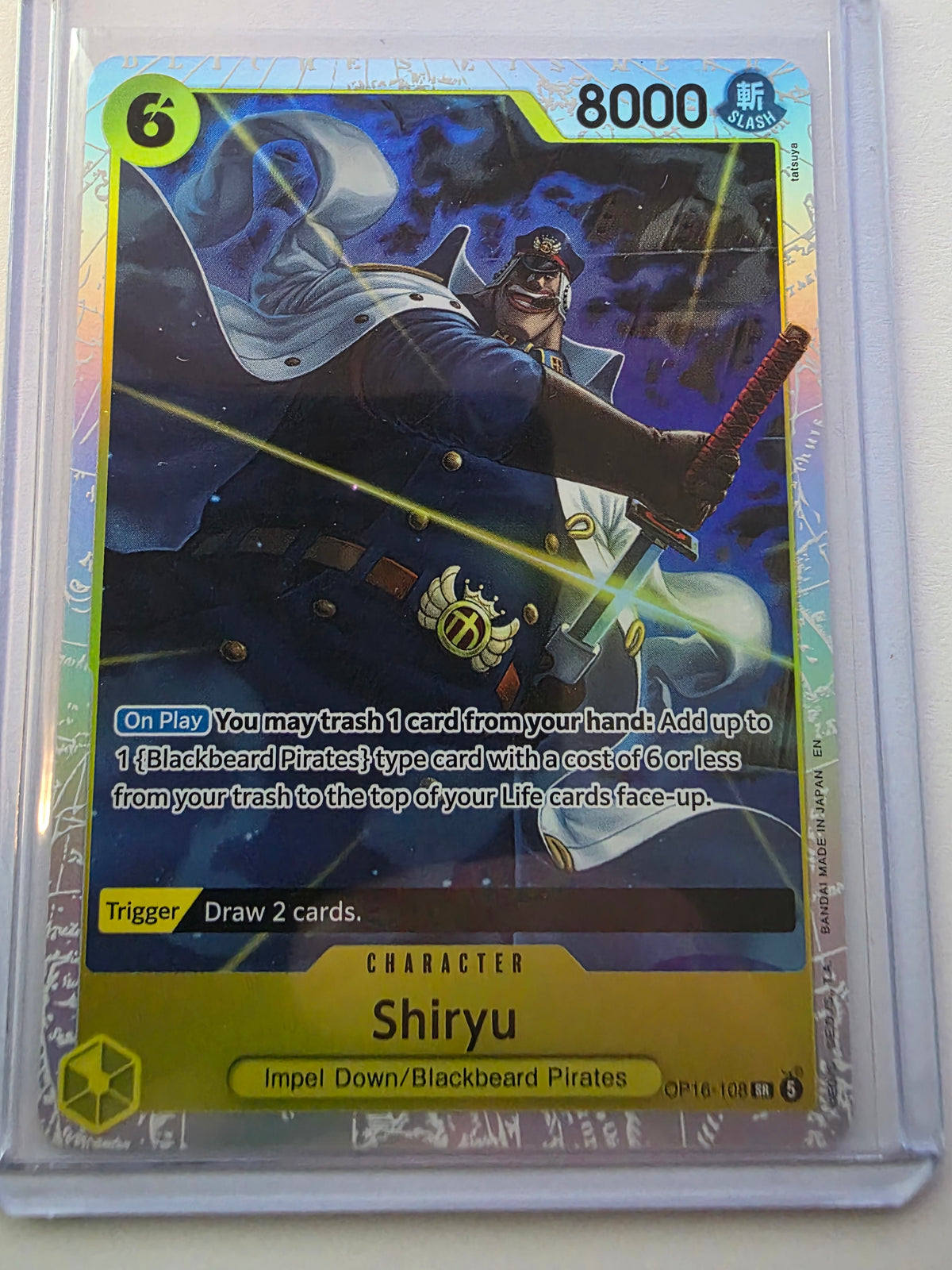 Shiryu OP16-108 SR – The Time of Battle – One Piece Card Game
