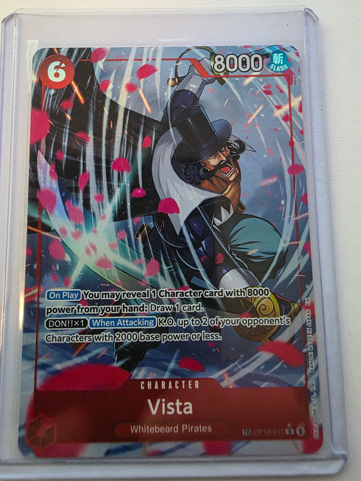 Vista OP16-011 Treasure Rare – The Time of Battle – One Piece Card Game