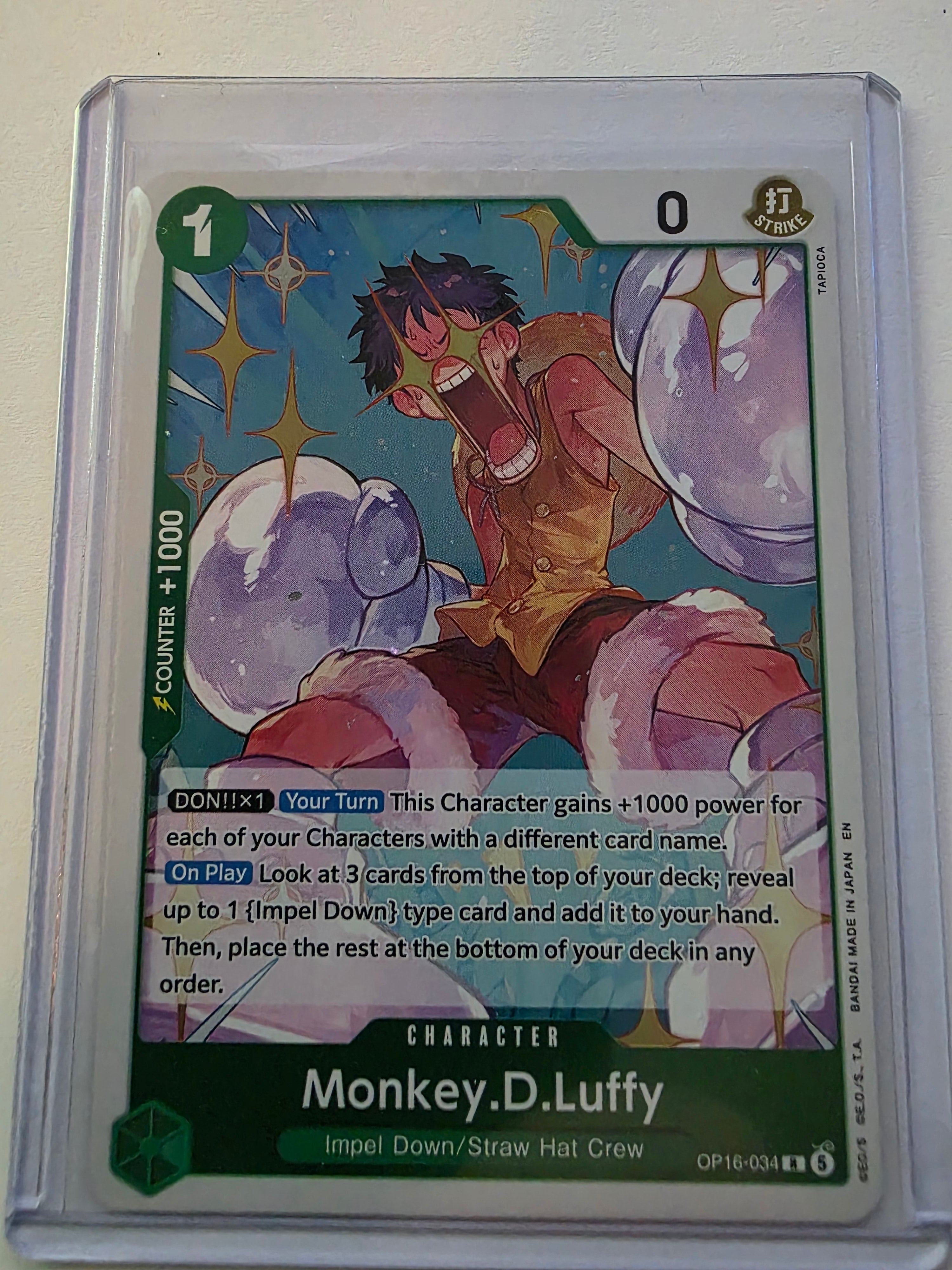 Monkey.D.Luffy OP16-034 Alternate Art R – The Time of Battle – One Piece Card Game