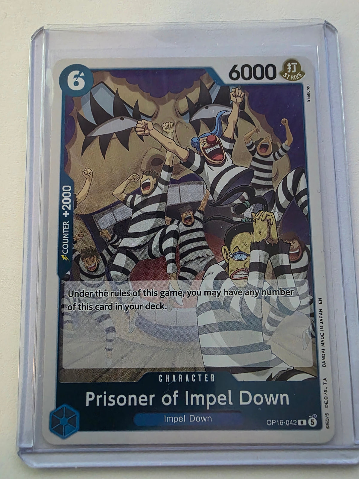 Prisoner of Impel Down OP16-042 R – The Time of Battle – One Piece Card Game