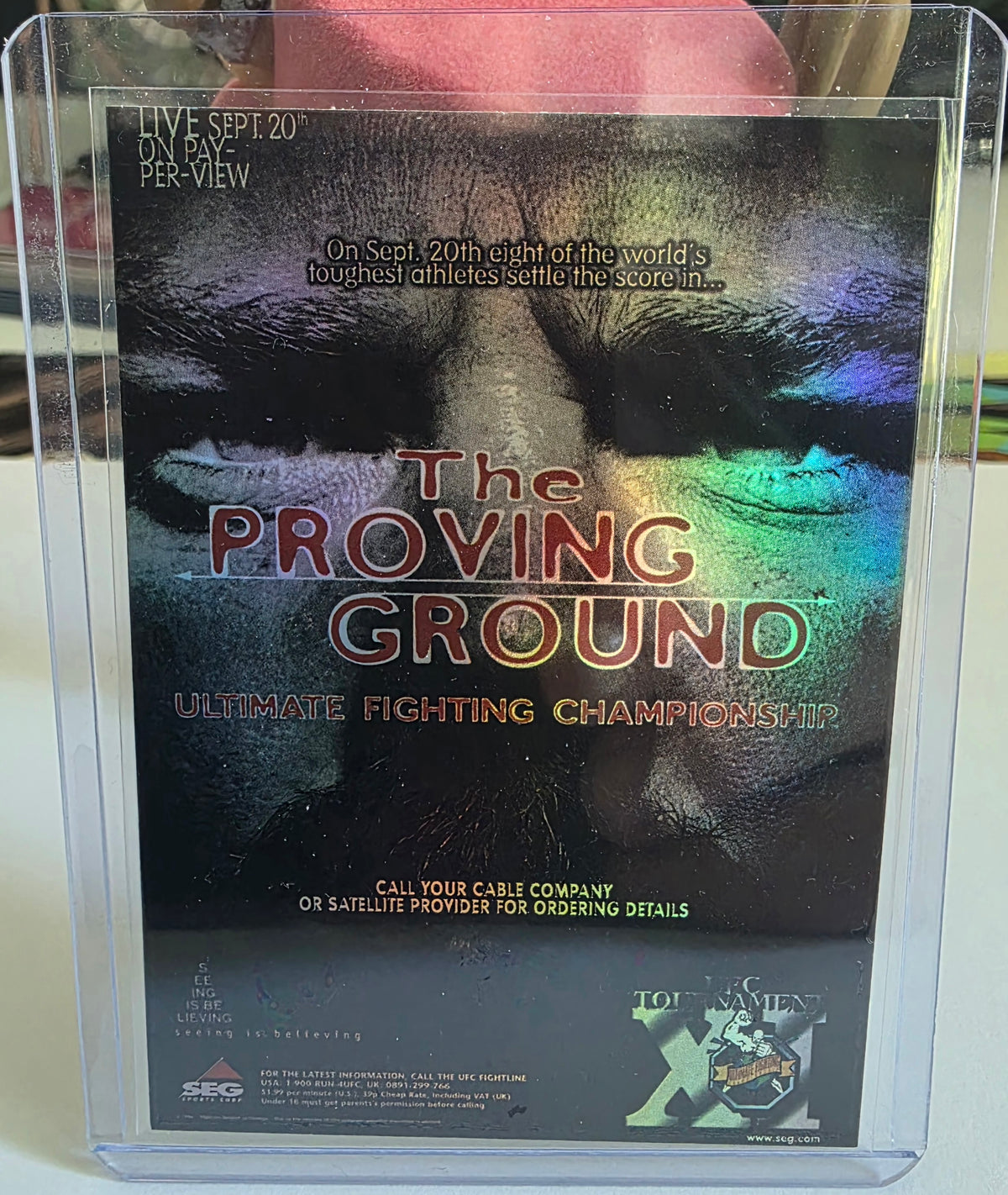 UFC 11 The Proving Ground - Topps Fight Poster Review Hologram Card