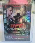 UFC 99 The Comeback: Franklin vs Silva - Topps Fight Poster Review Hologram Card