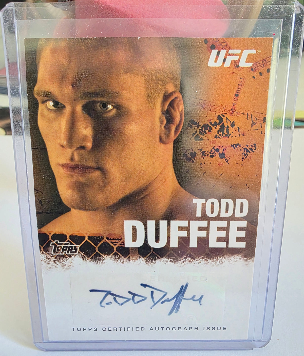 Todd Duffee - 2010 Topps UFC Main Event Autograph #126