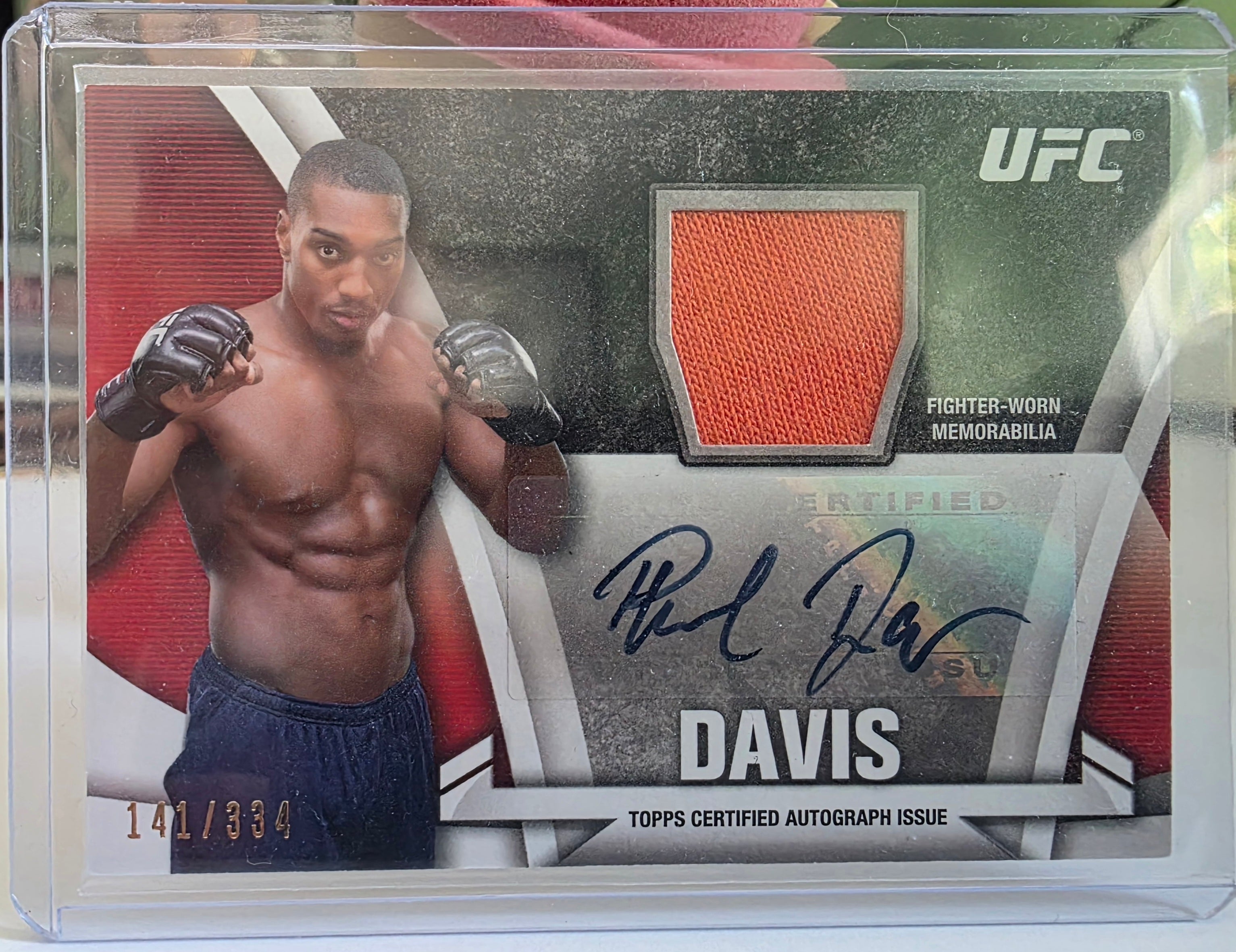 Phil Davis - Topps UFC Certified Autograph Fighter-Worn Memorabilia #141/334
