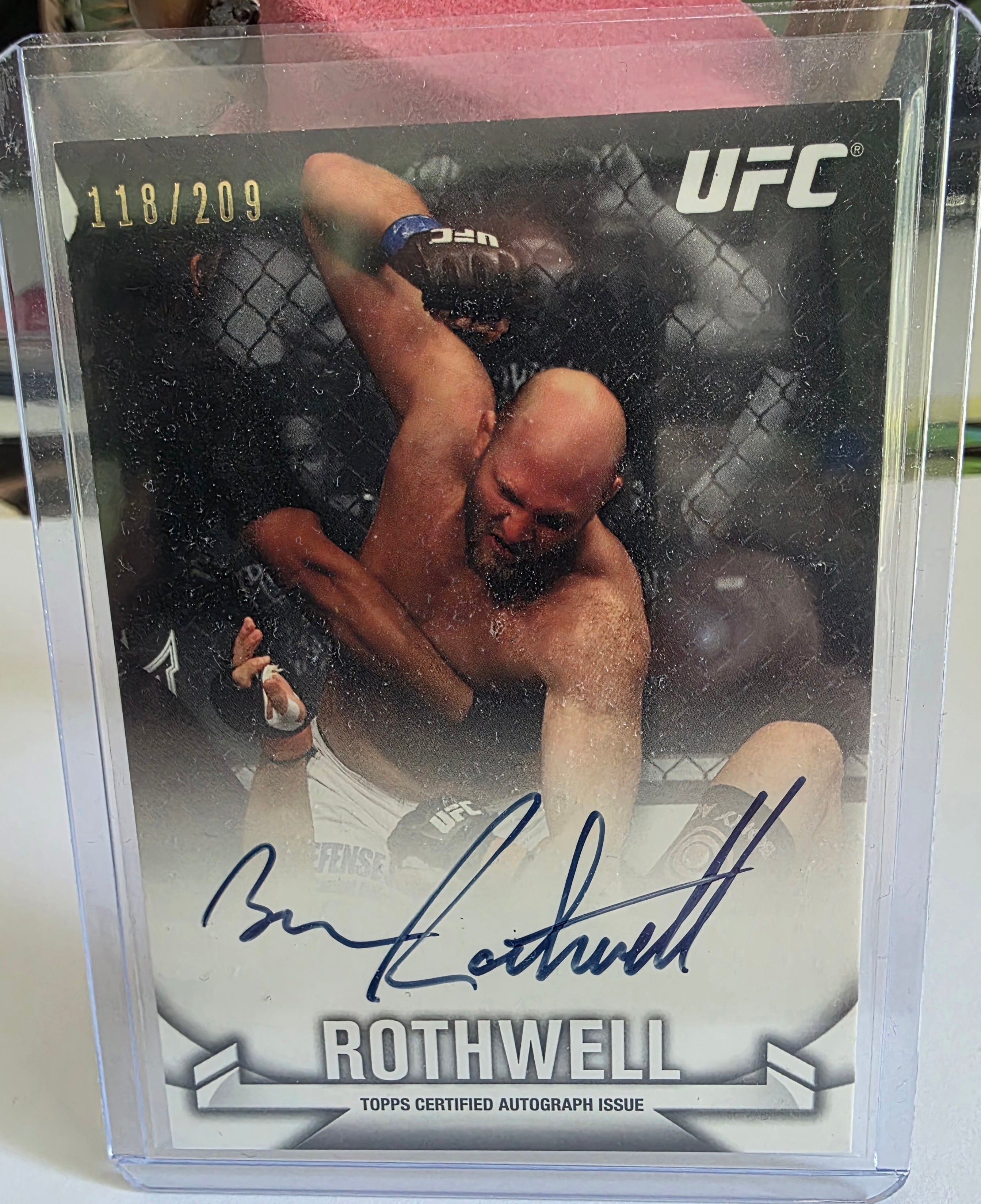 Ben Rothwell - 2013 Topps UFC Knockout Autograph #118/209