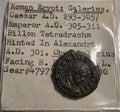 Galerius Roman Egypt Billon Tetradrachm (293-311 AD) - Sear #4797