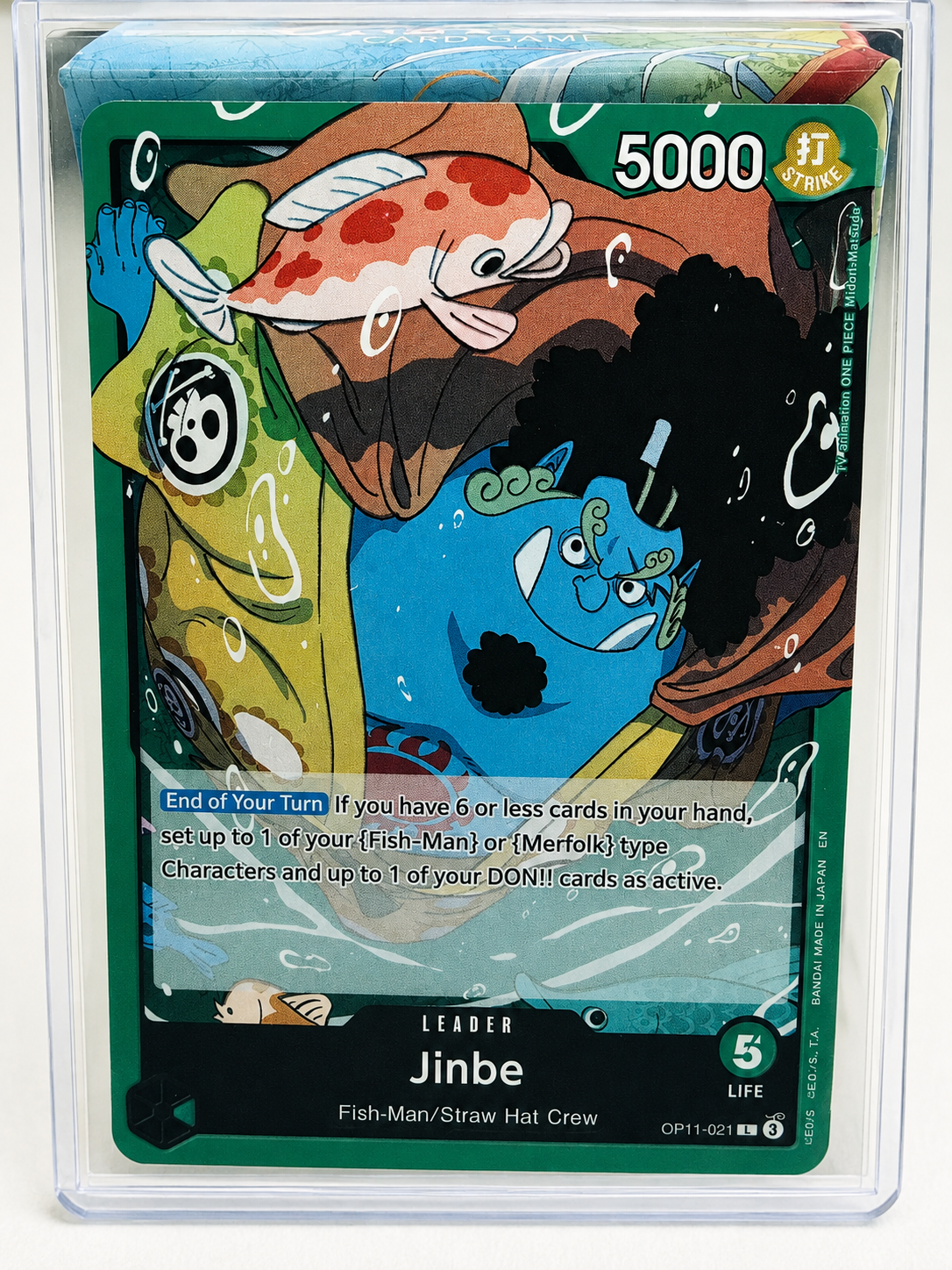 Jinbe OP11-021 Leader - A Fist of Divine Speed - One Piece Card Game