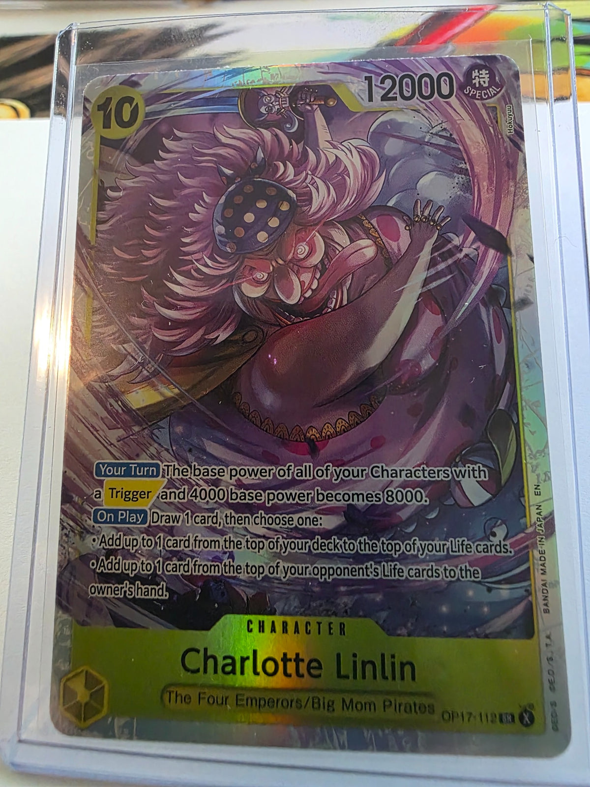 Charlotte Linlin OP17-112 Alternate Art Super Rare One Piece Card Game