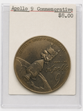 Apollo 9 Moon Mission Commemorative Bronze Medal