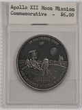 Apollo XII Moon Mission Commemorative Silver Medal
