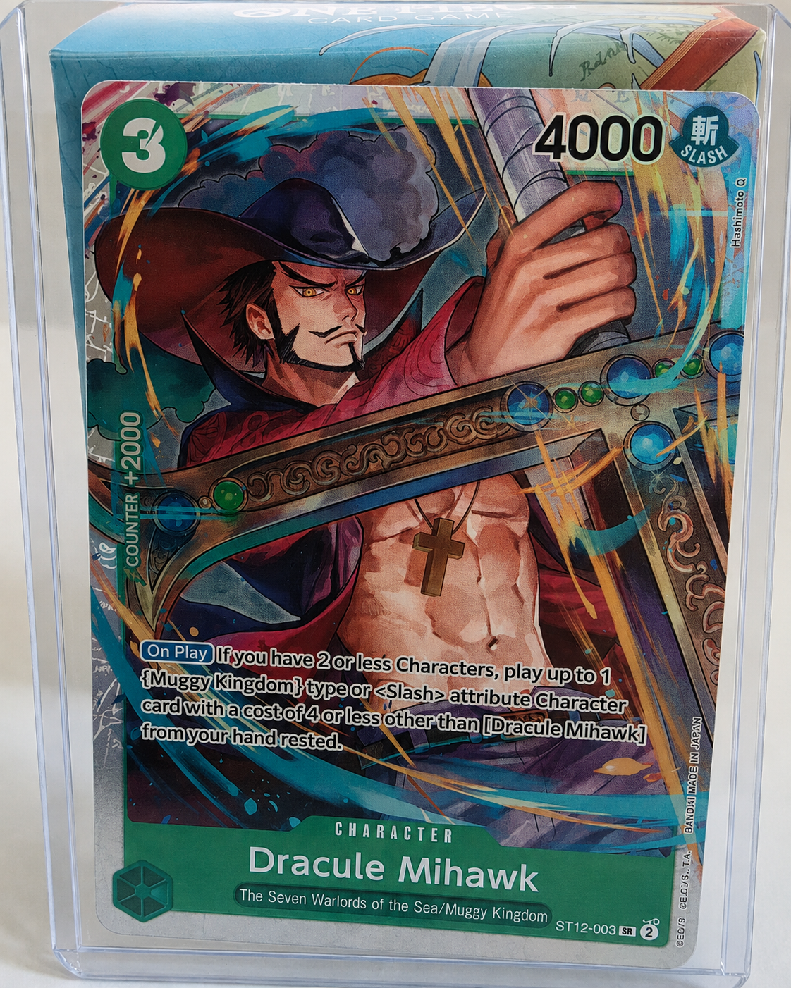 Dracule Mihawk ST12-003 SR - Starter Deck 12: Zoro & Sanji - One Piece Card Game
