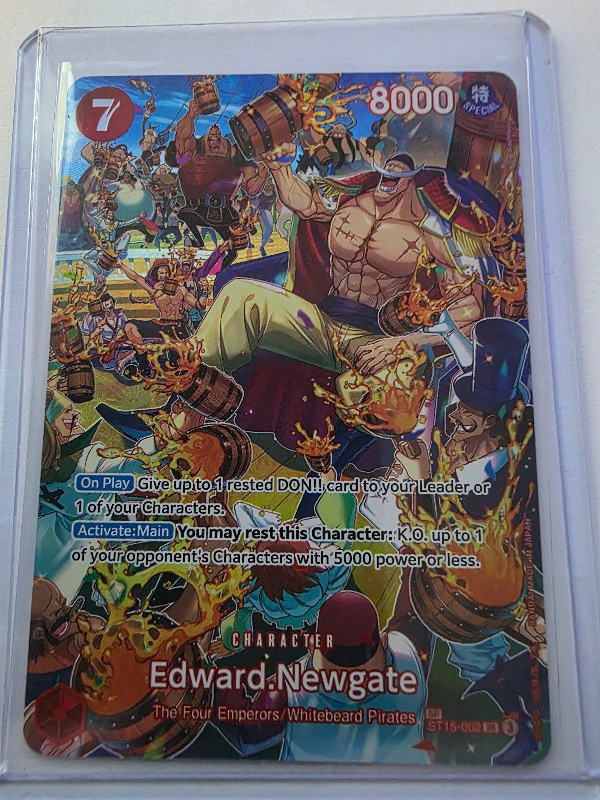 Edward.Newgate SP Foil - ST15-002 SR - One Piece Card Game: Royal Blood