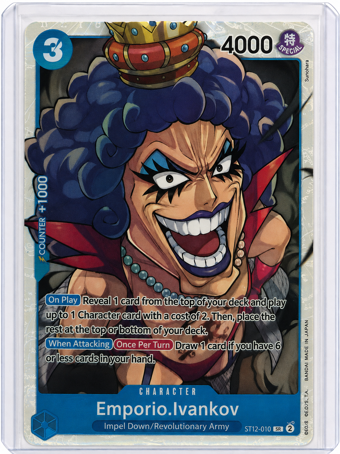 Emporio.Ivankov ST12-010 SR - Starter Deck 12: Zoro & Sanji - One Piece Card Game