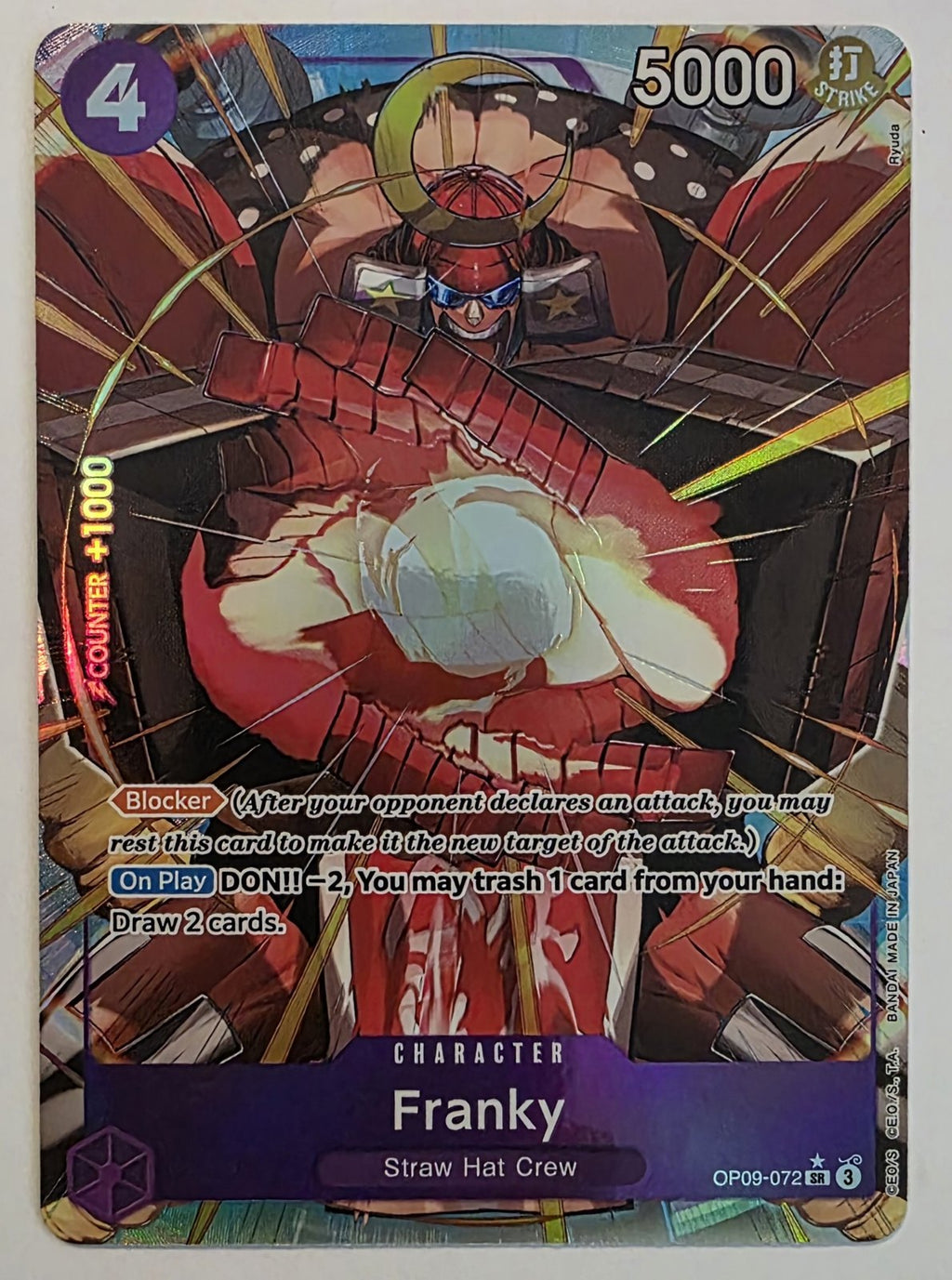 Franky Parallel - OP09-072 SR - One Piece Card Game: Emperors in the New World