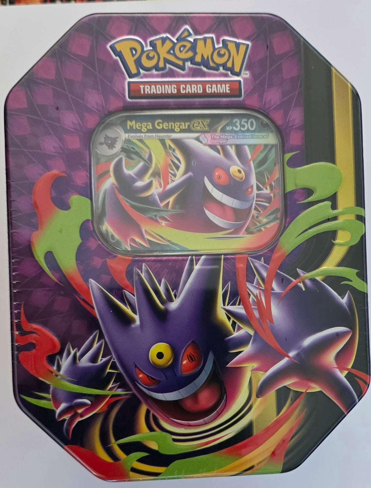 Pokémon TCG: Mega Moonlit Tin Mega Gengar ex (4 Packs + Promo)