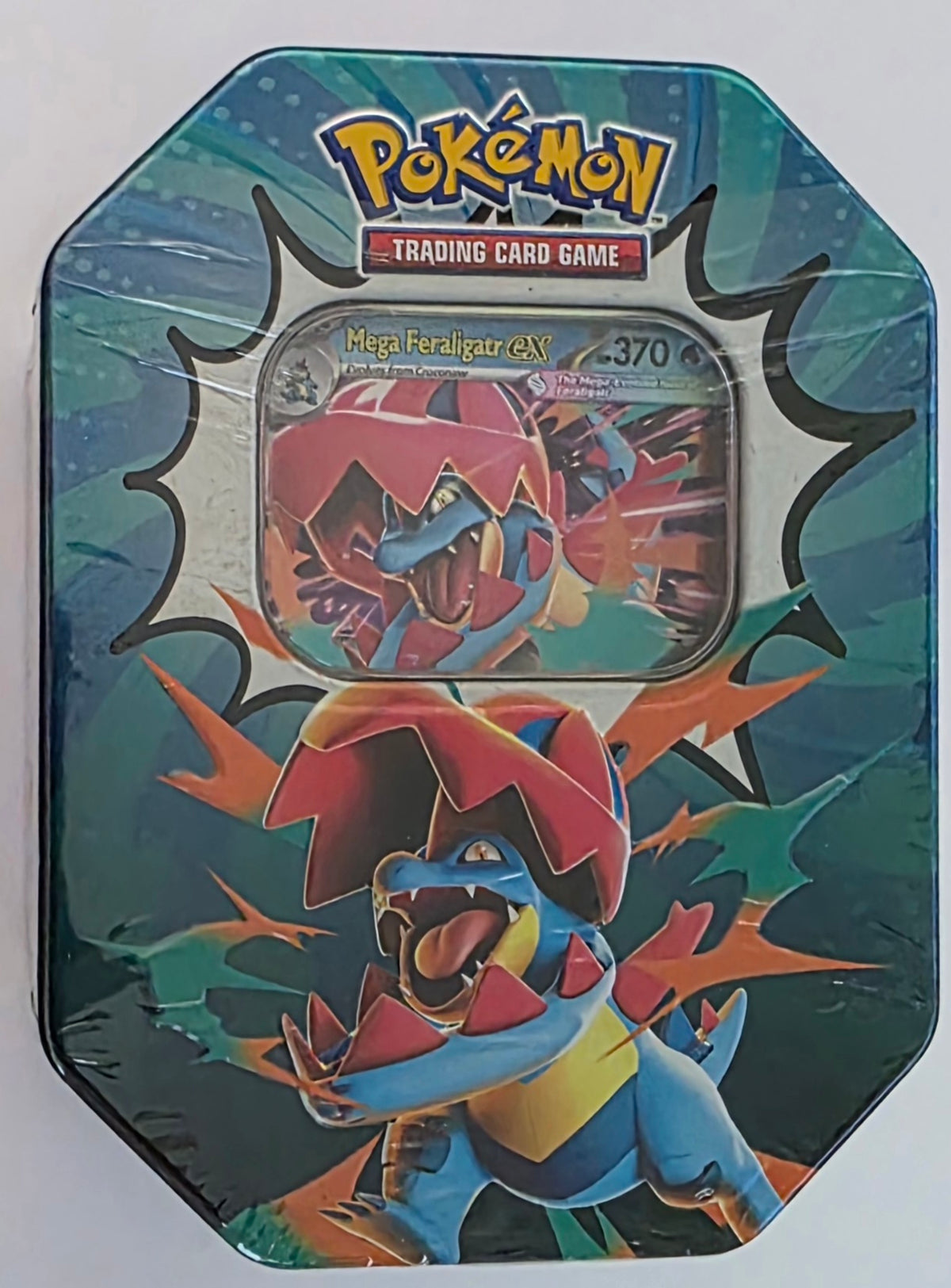 Pokémon TCG: Mega Evolution Ascended Heroes Tin Mega Feraligatr ex (4 Packs + Promo)
