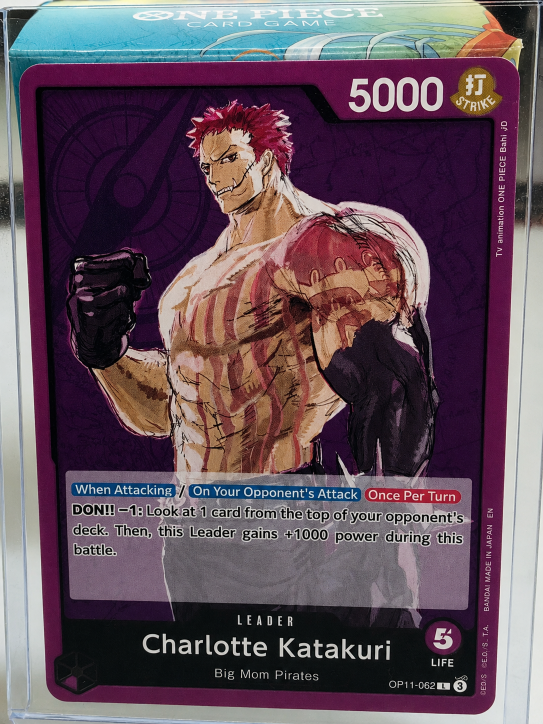 Charlotte.Katakuri OP11-062 Leader - A Fist of Divine Speed - One Piece Card Game