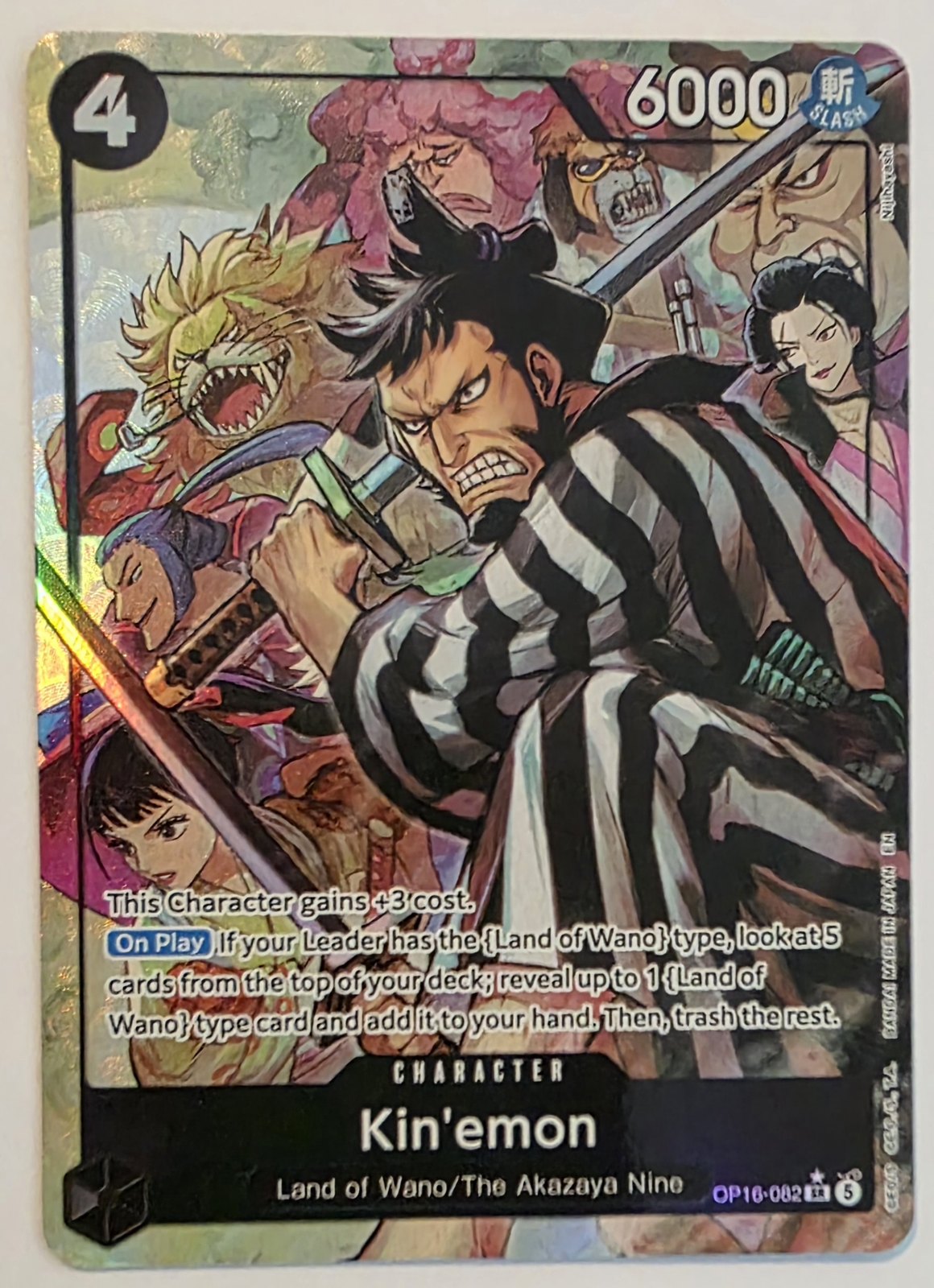 Kin'emon Alternate Art - OP16-082 SR - One Piece Card Game: The Time of Battle