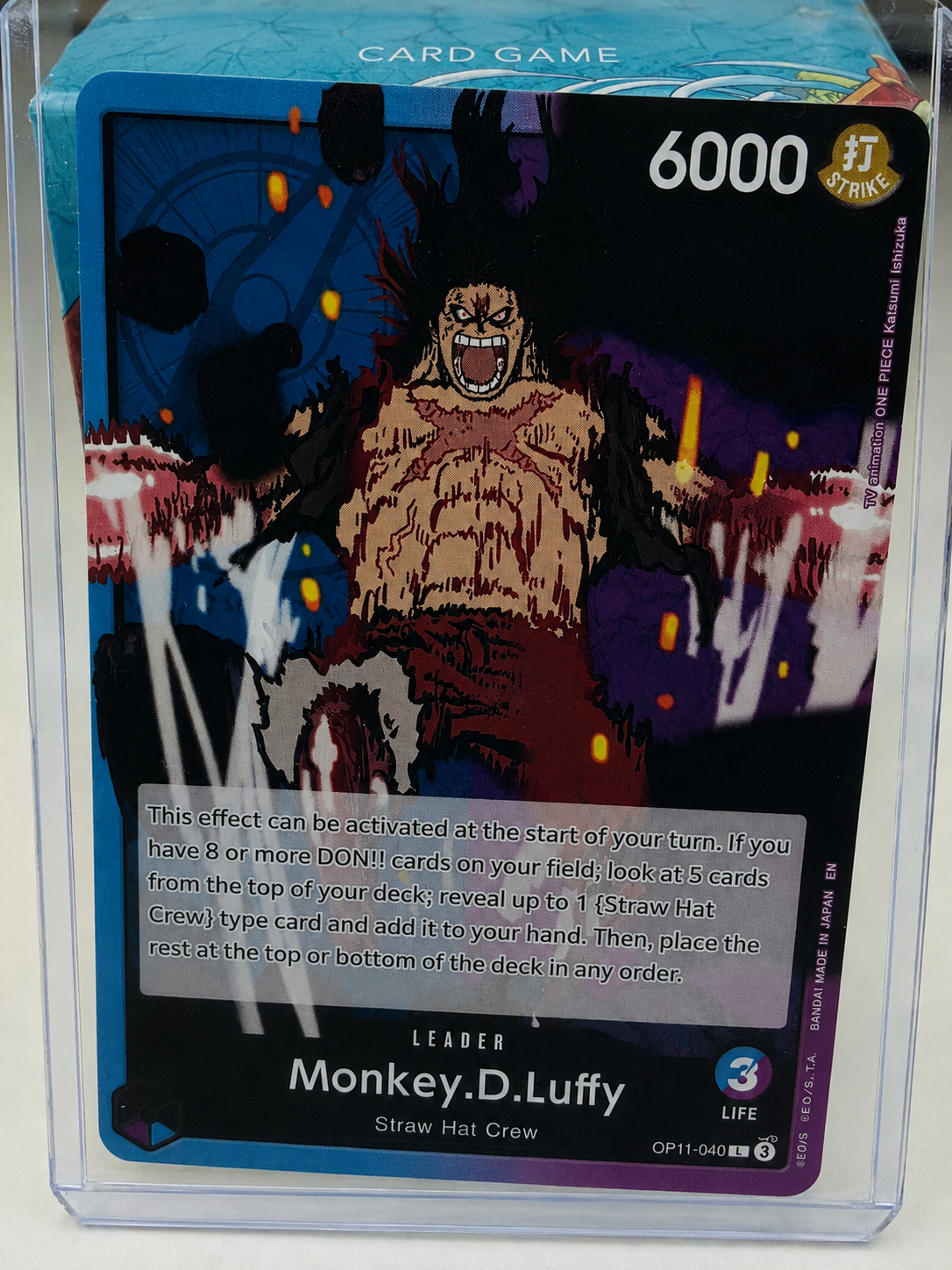 Monkey.D.Luffy OP11-040 Leader - A Fist of Divine Speed - One Piece Card Game