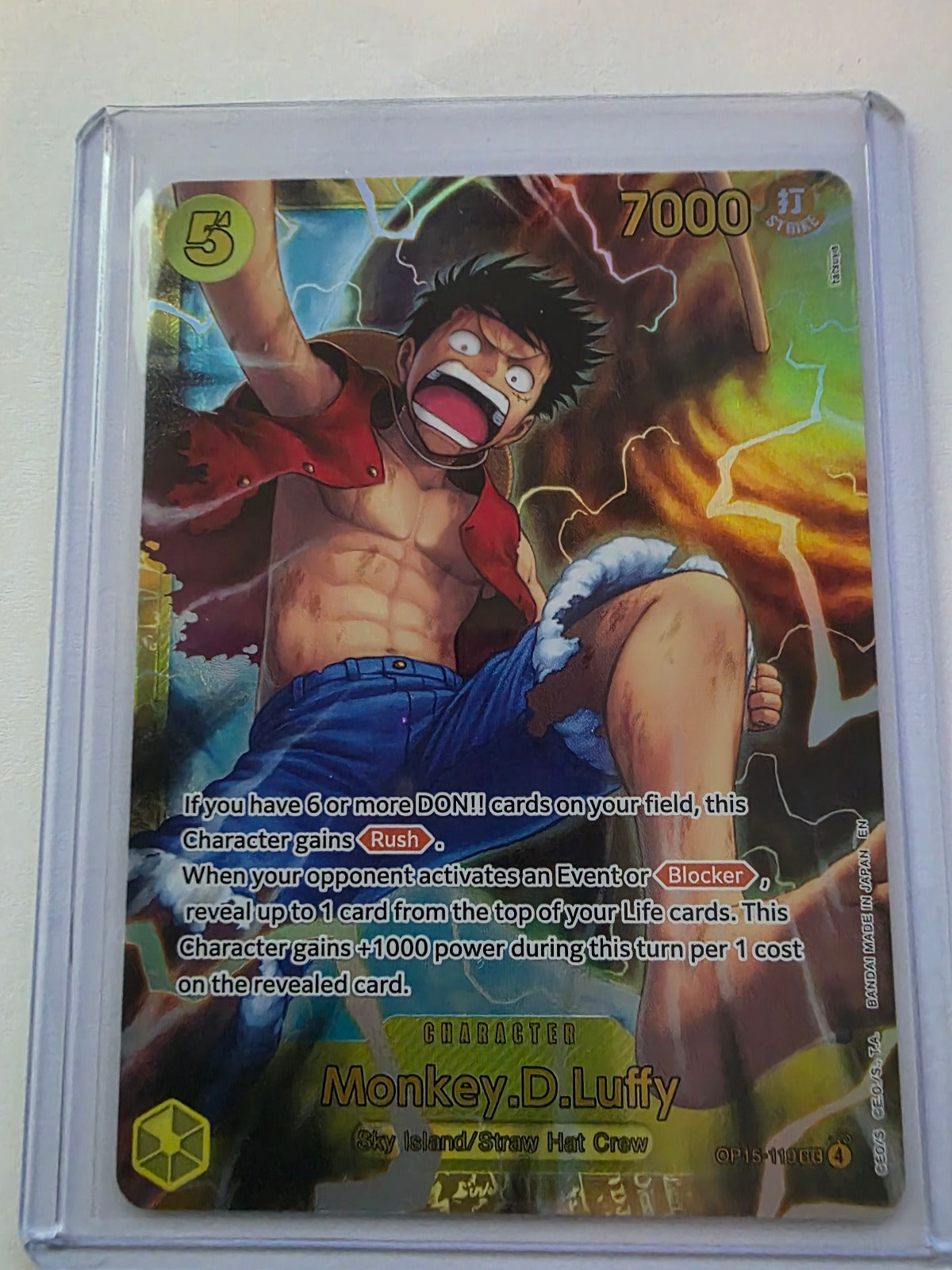 Monkey.D.Luffy OP15-119 SEC – Adventure on Kami's Island – One Piece Card Game
