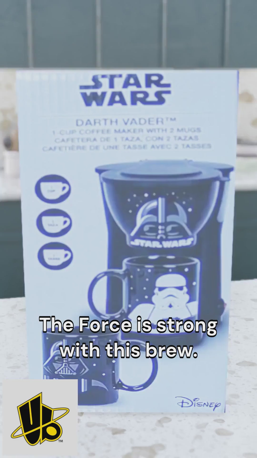 Star Wars Single-Serve Coffee Maker ? Includes Darth Vader & Stormtrooper 12oz Ceramic Mugs