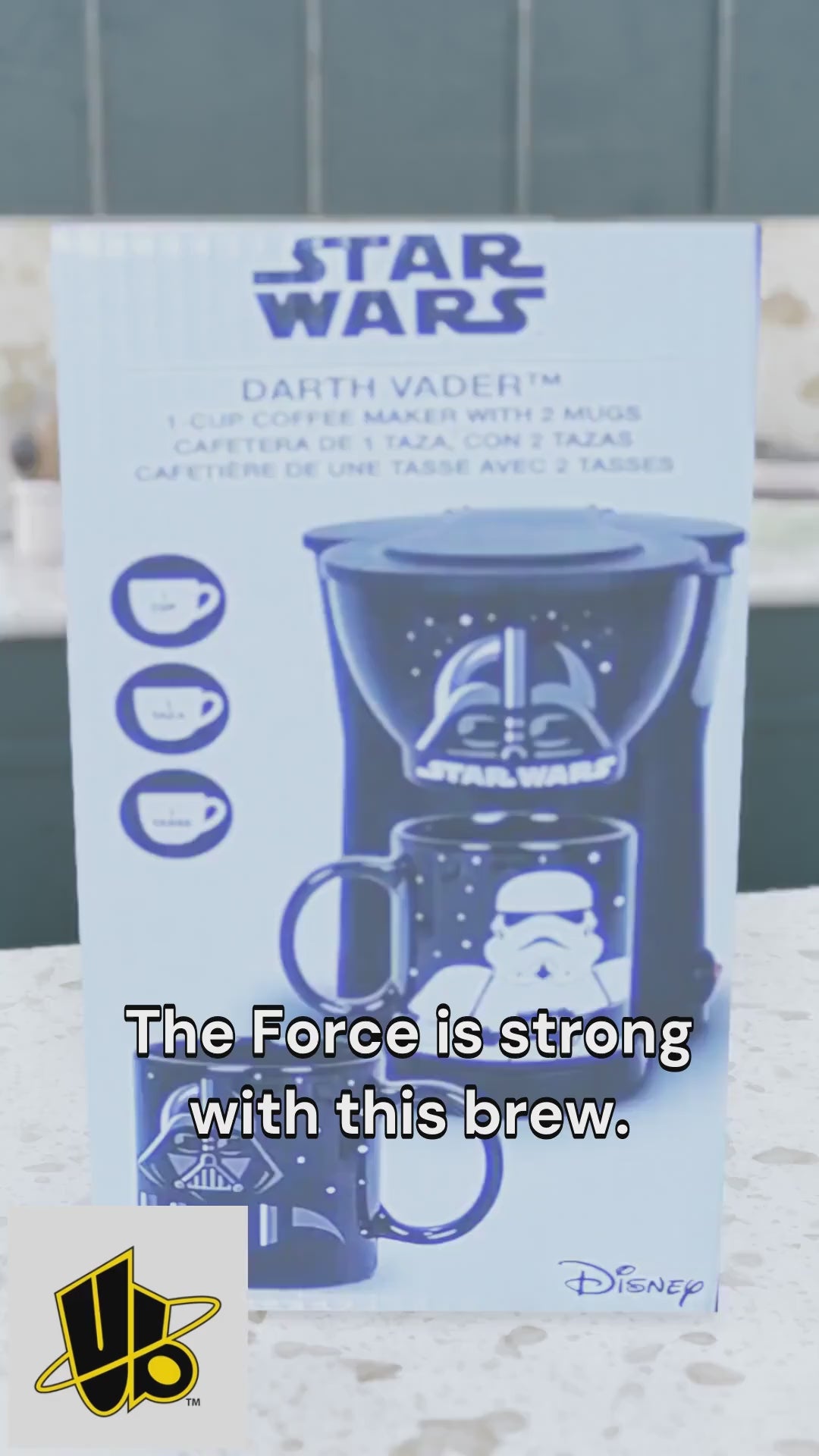 Star Wars Single-Serve Coffee Maker ? Includes Darth Vader & Stormtrooper 12oz Ceramic Mugs