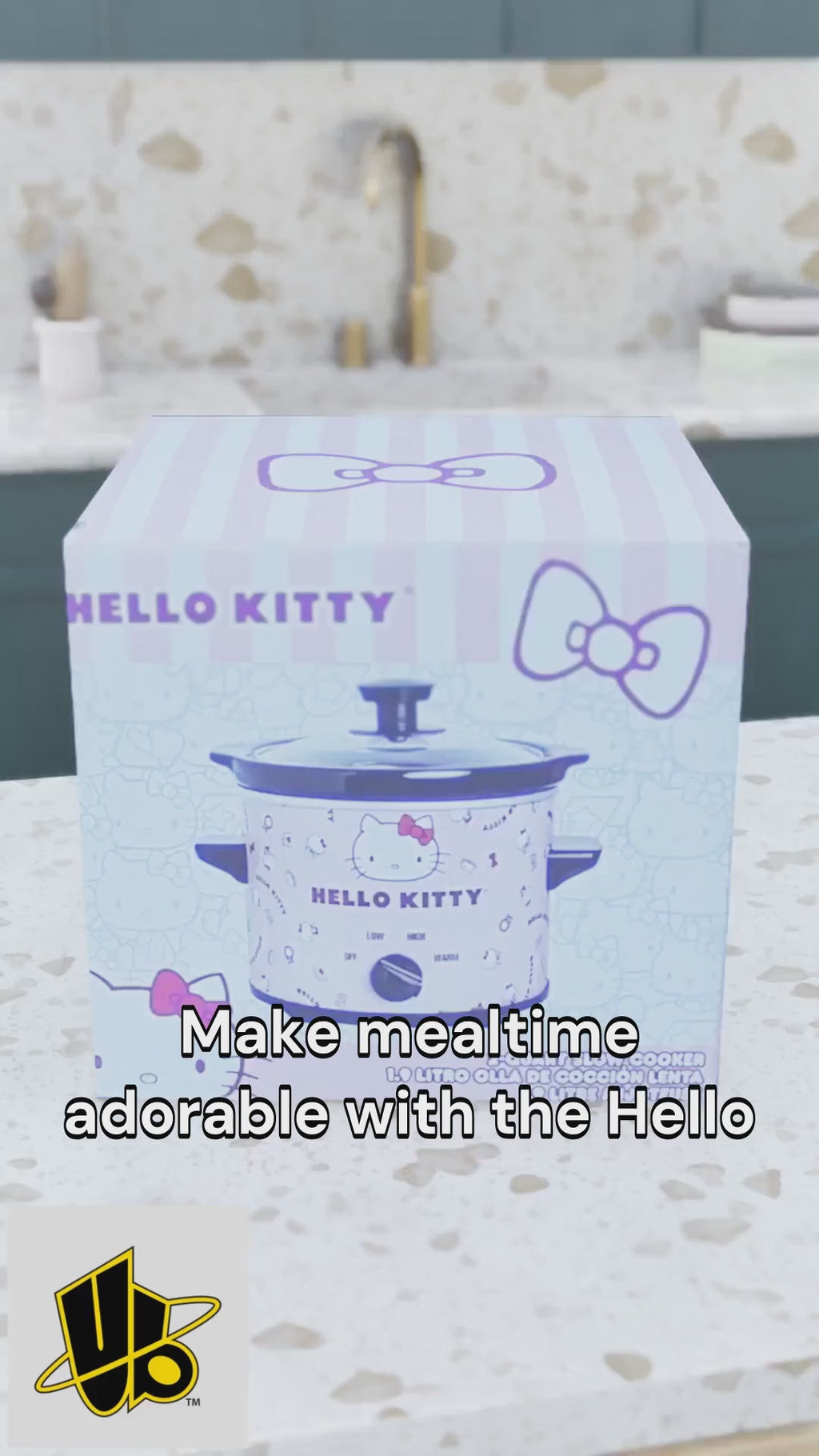 Hello Kitty 2-Quart Round Slow Cooker ? Compact Sanrio Kitchen Appliance for Meals & Dips