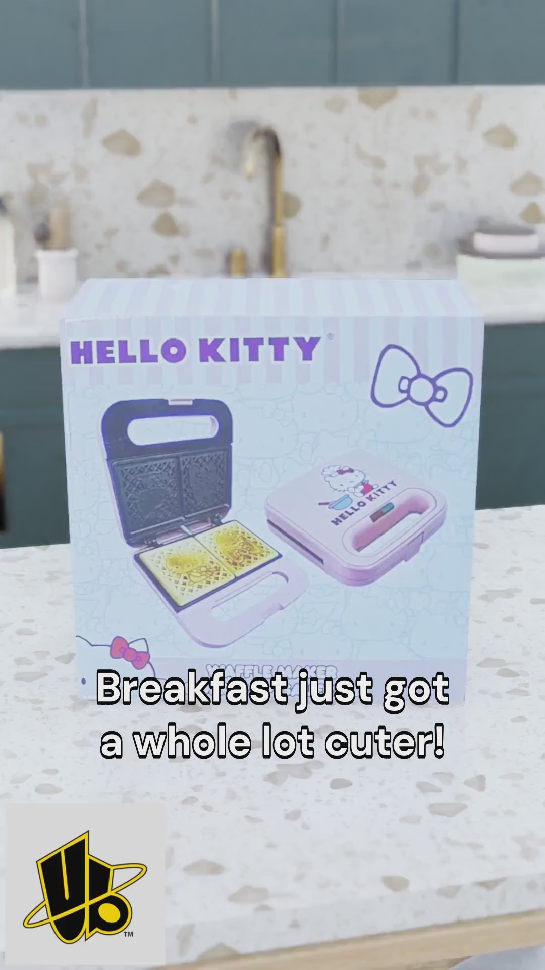 Hello Kitty Double Square Waffle Maker ? Makes Two Iconic Sanrio Waffles at Once