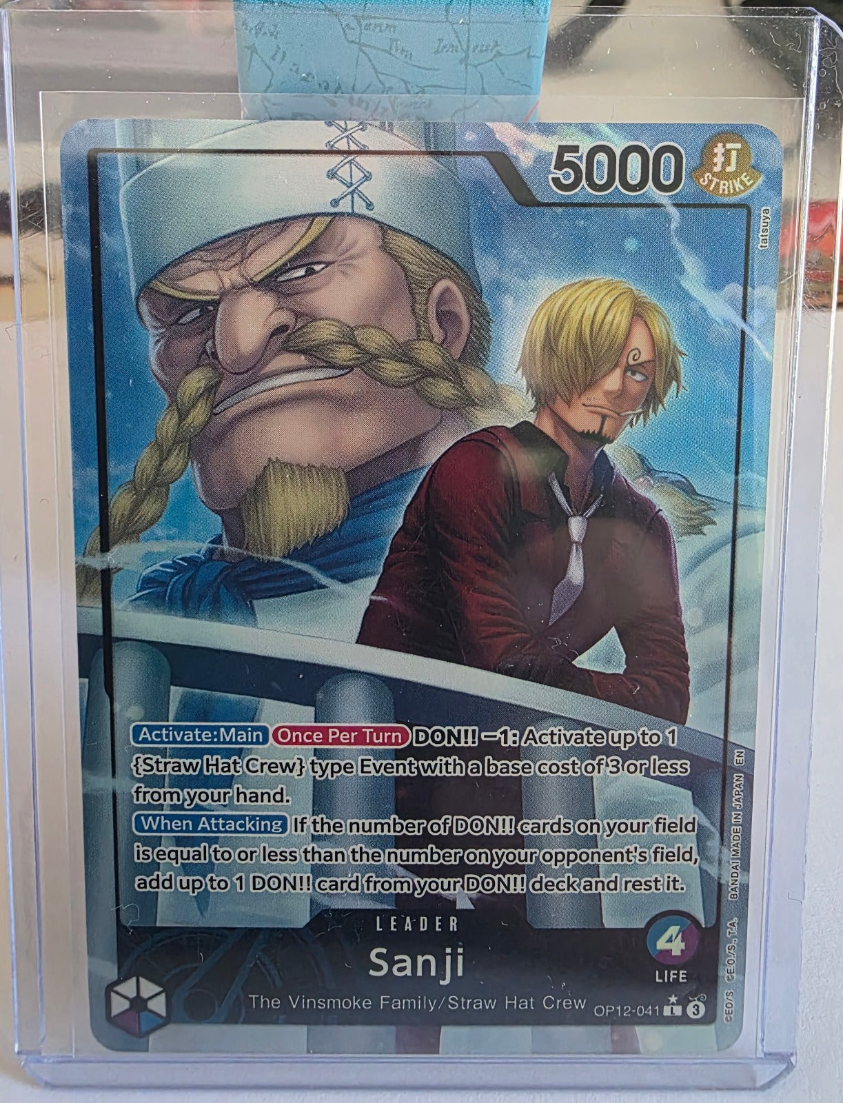 Sanji OP12-041 alternate art leader