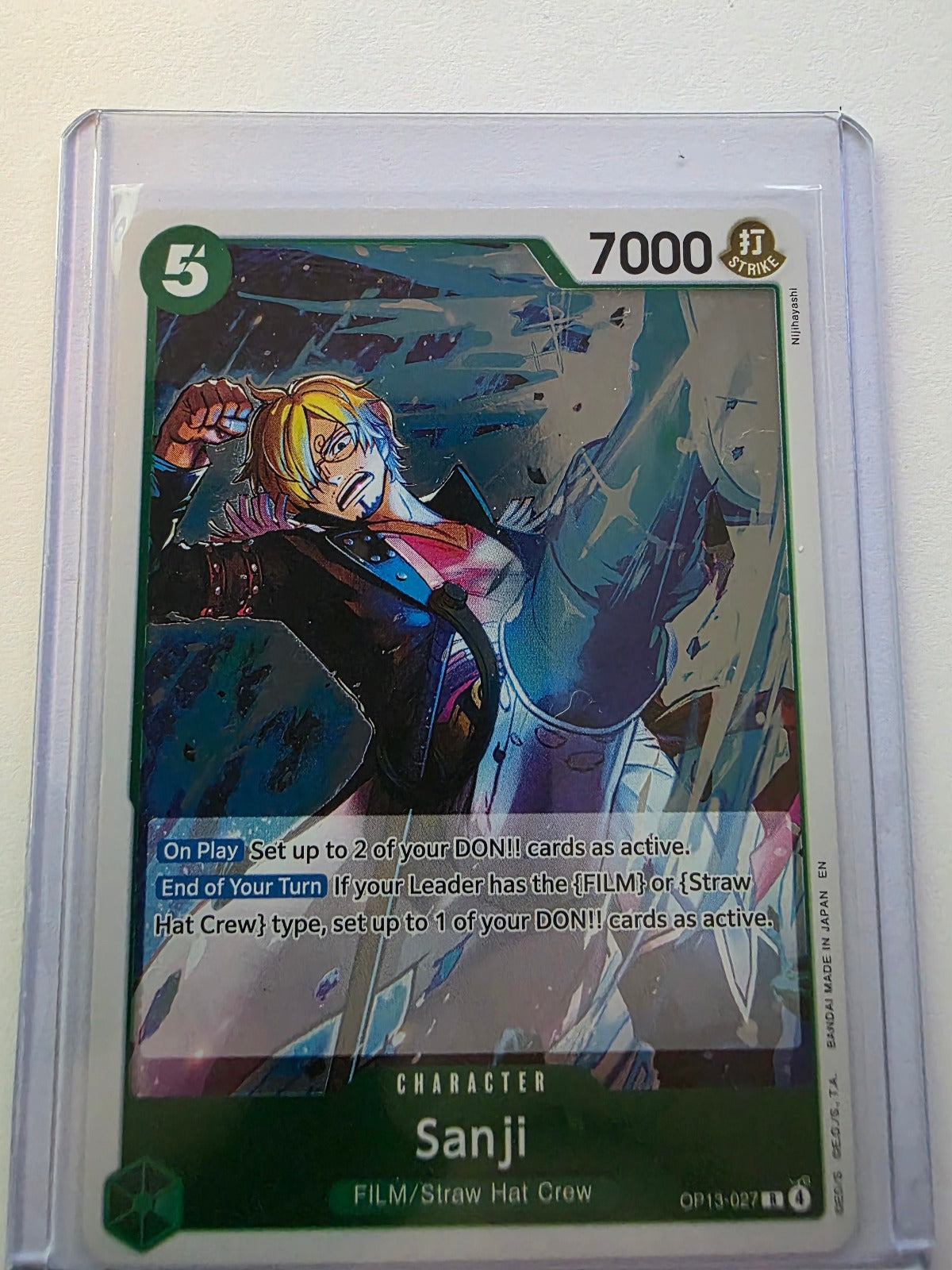 Sanji OP13-027 Alternate Art R – Carrying On His Will – One Piece Card Game