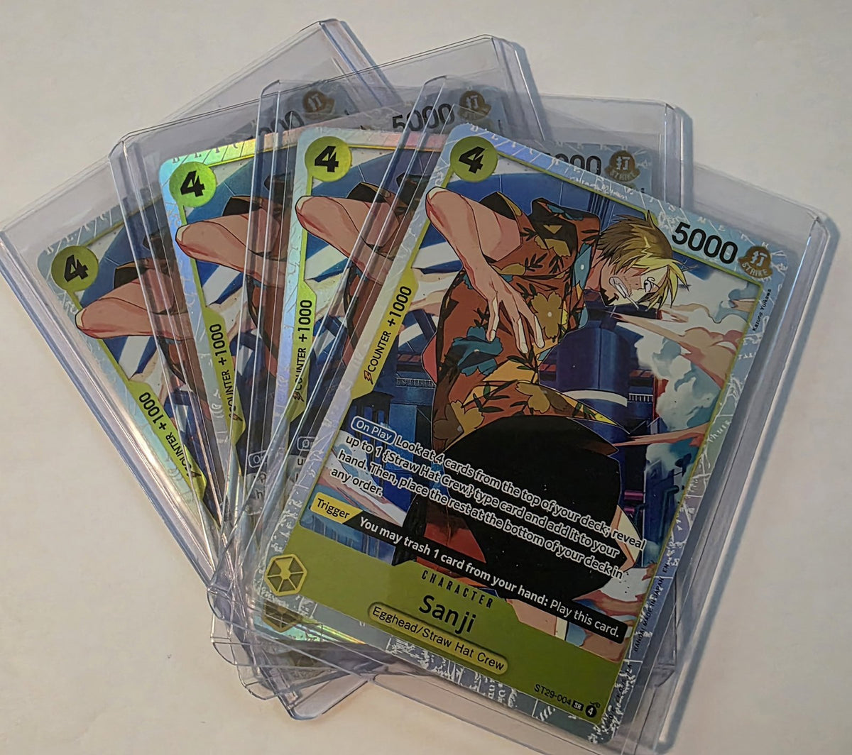 Sanji ST29-004 – ST-29: Starter Deck 29 Egghead – 4-Card Playset