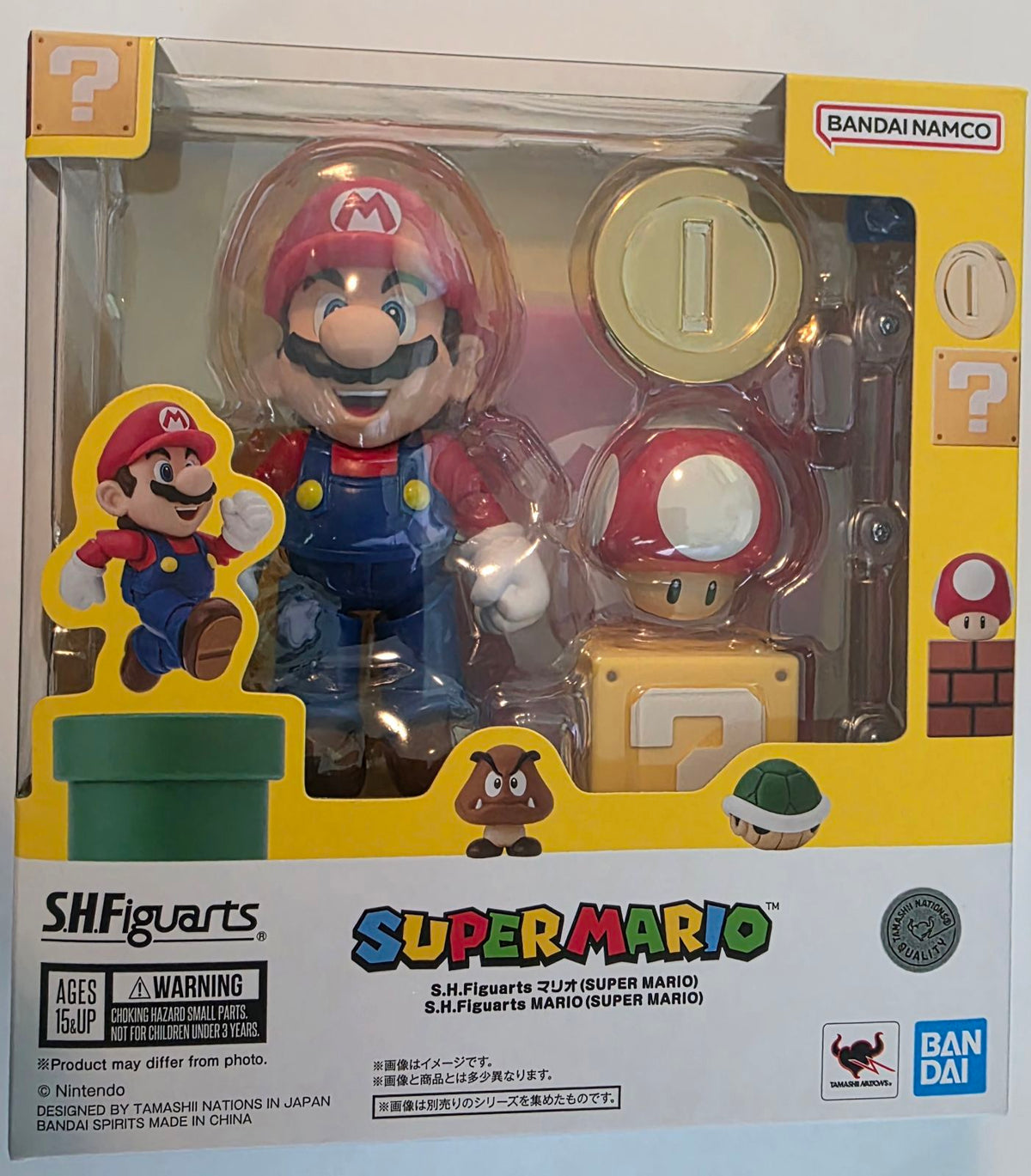 S.H.Figuarts Super Mario Mario boxed figure