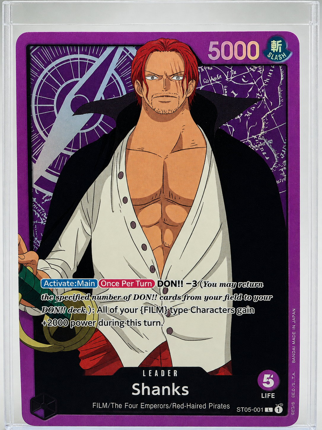 Shanks ST05-001 Leader - Starter Deck 5: One Piece Film Edition - One Piece Card Game