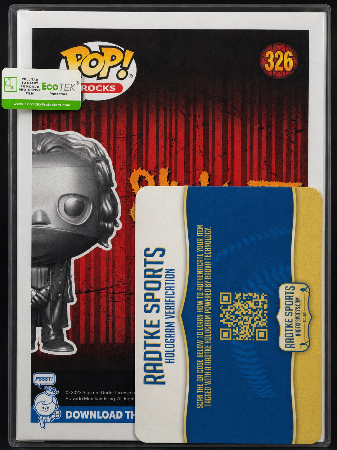 Corey Taylor (Slipknot) Signed Funko Pop #326 Special Edition - Radtke Sports Authenticated