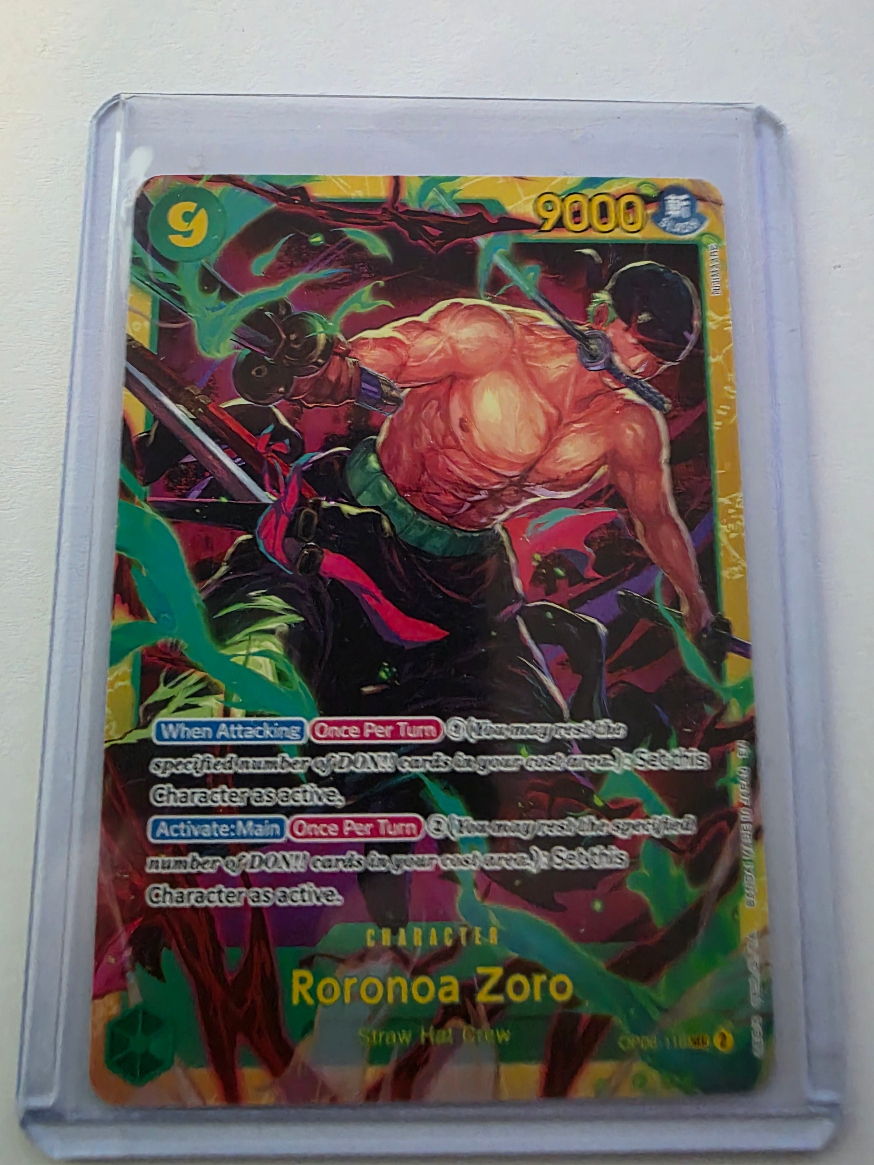 Roronoa Zoro OP06-118 alternate art manga secret rare